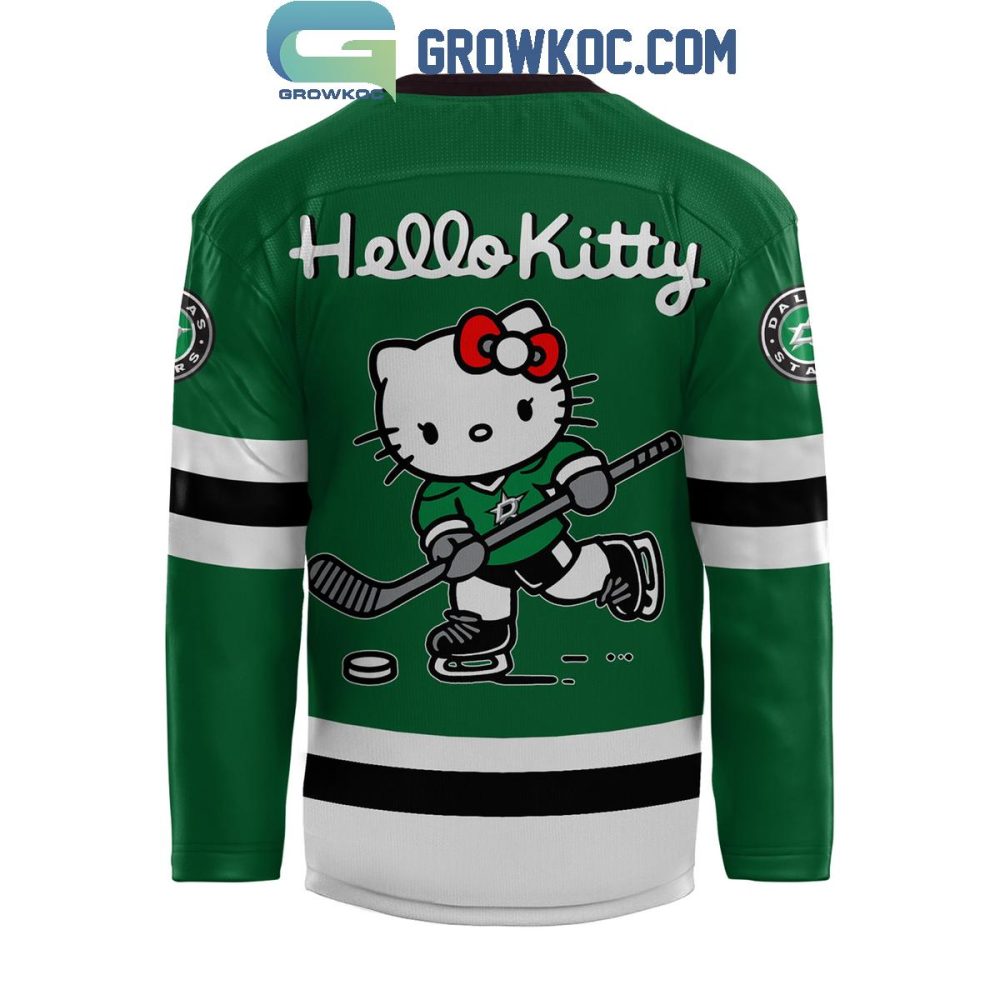Dallas Stars Celebrating Hello Kitty 50Th Anniversary Hockey Jersey - Image 3