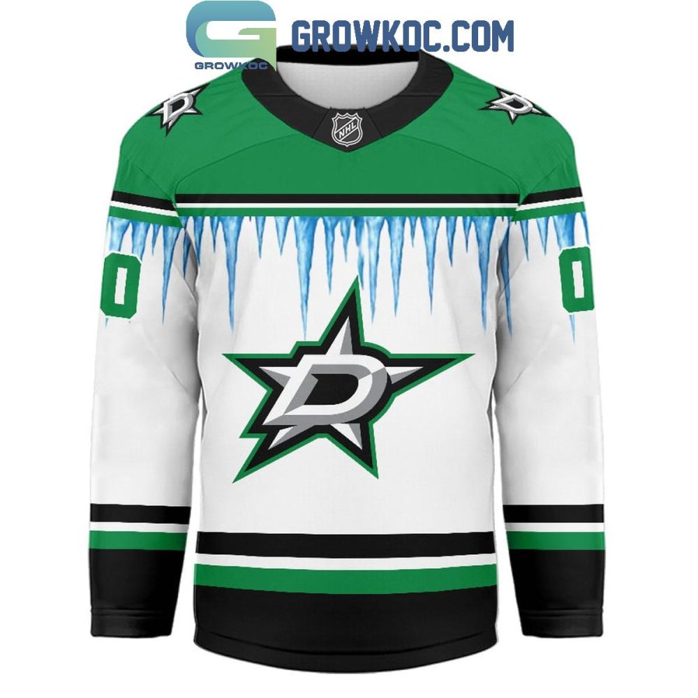 Dallas Stars Christmas Tree Custom Hockey Jersey - Image 2