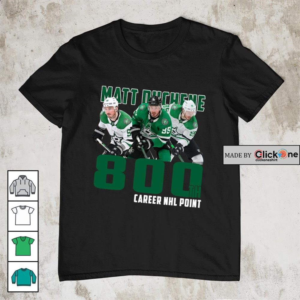 Dallas Stars Matt Duchene 800Th Career Nhl Point Shirt