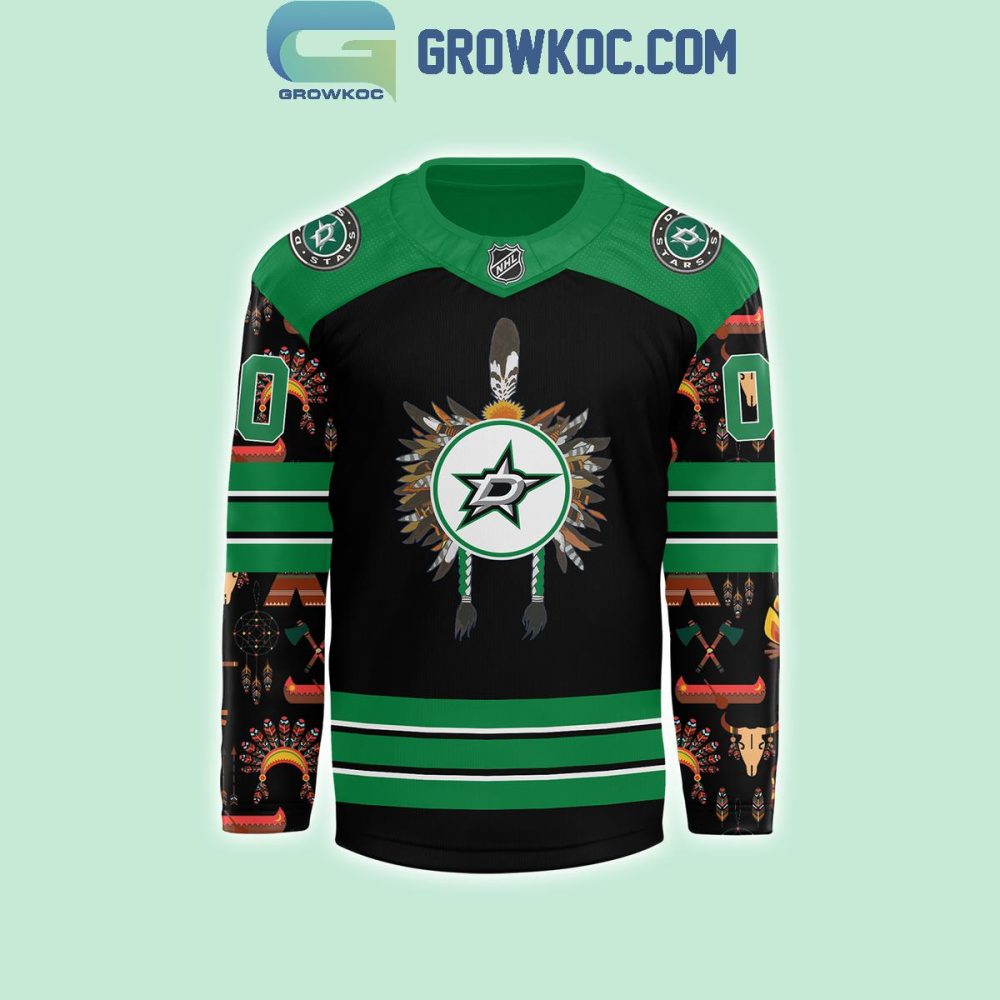 Dallas Stars November 2024 Native American Heritage Month Personalized Hockey Jersey - Image 2