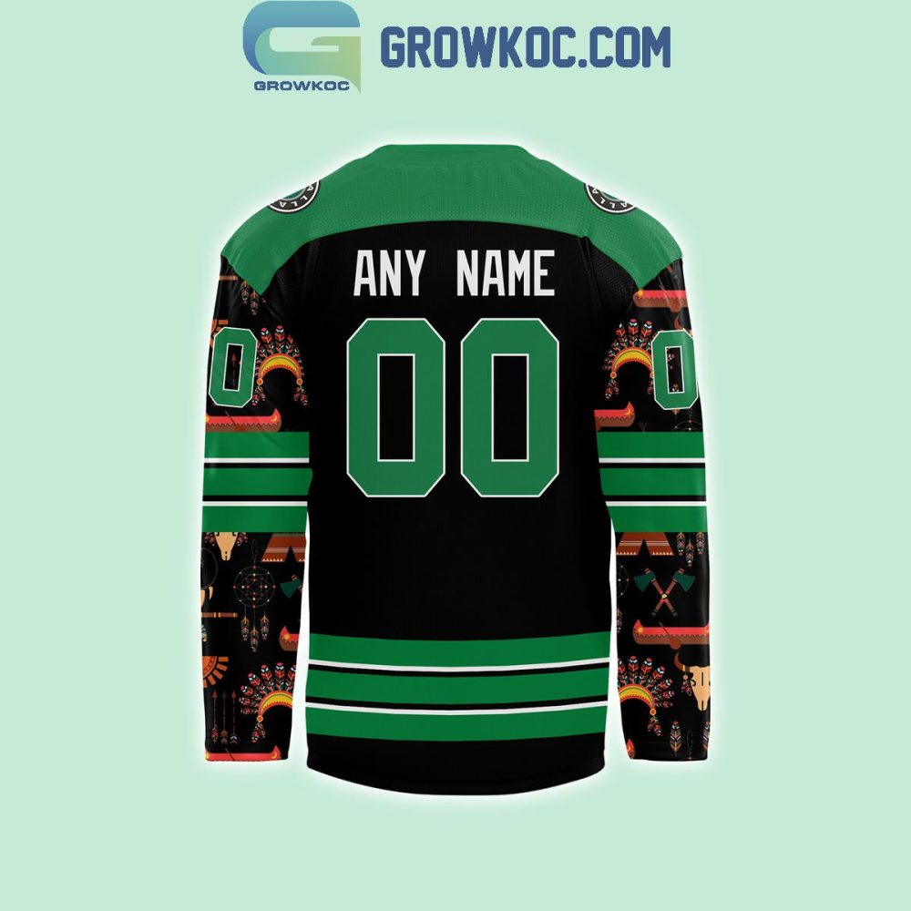 Dallas Stars November 2024 Native American Heritage Month Personalized Hockey Jersey - Image 3