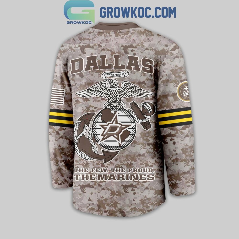 Dallas Stars Us Marine Corps Hockey Jersey - Image 3