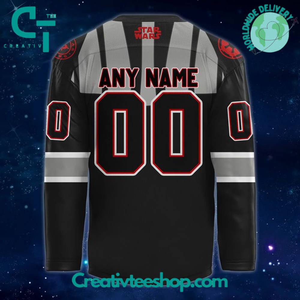 Dallas Stars X 2025 Star Wars Day Special Black Personalized Hockey Jersey - Image 3