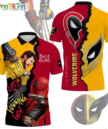 Deadpool And Wolverine Best Bubs Polo Shirt