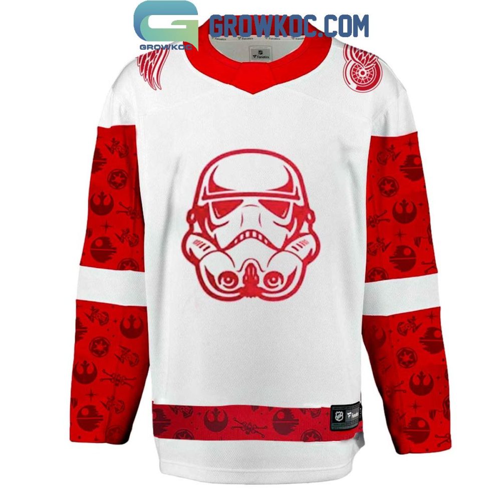 Detroit Red Wings 2024 Star Wars Night Personalized Hockey Jersey - Image 2