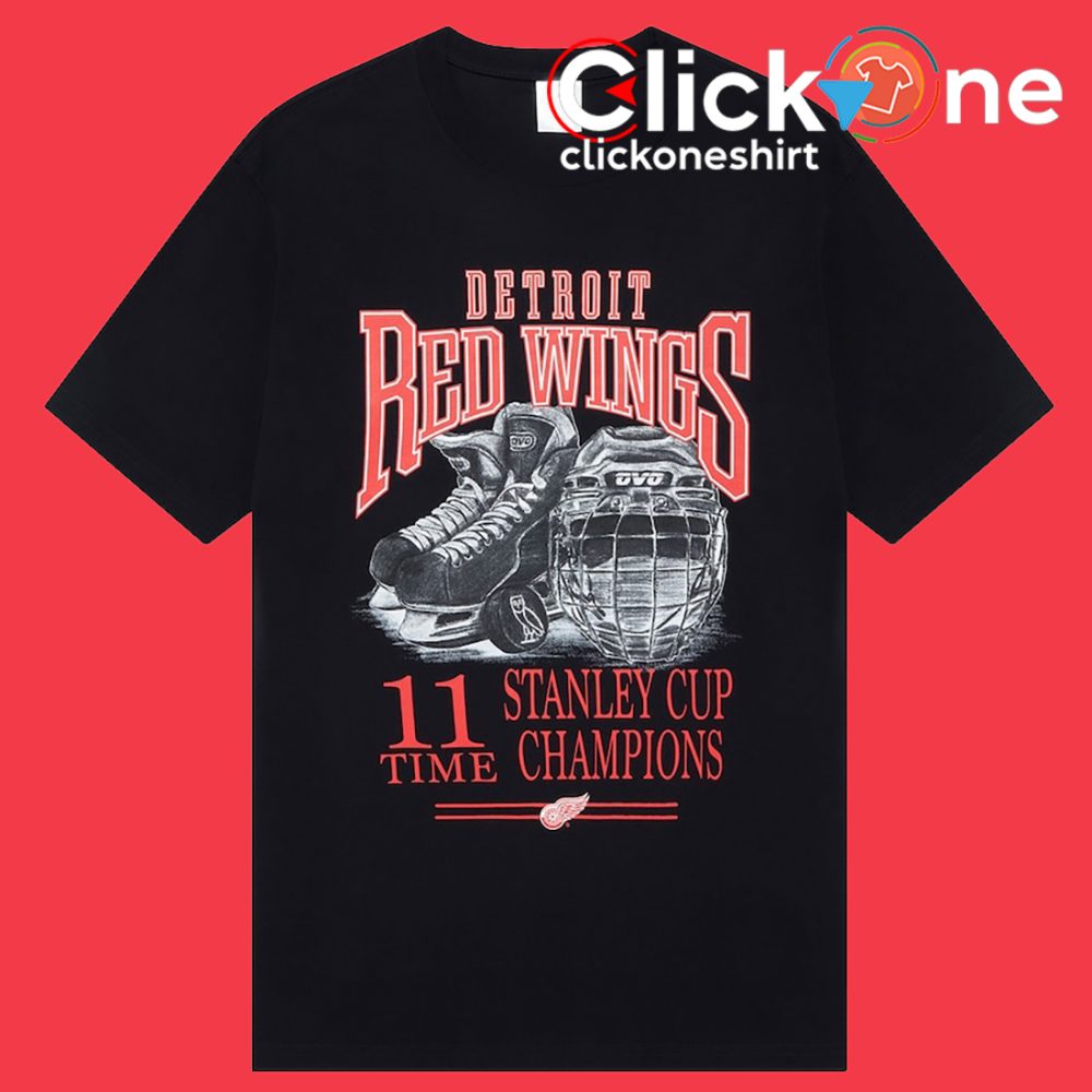 Detroit Red Wings Ovo X Nhl Graphic Shirt - Image 2