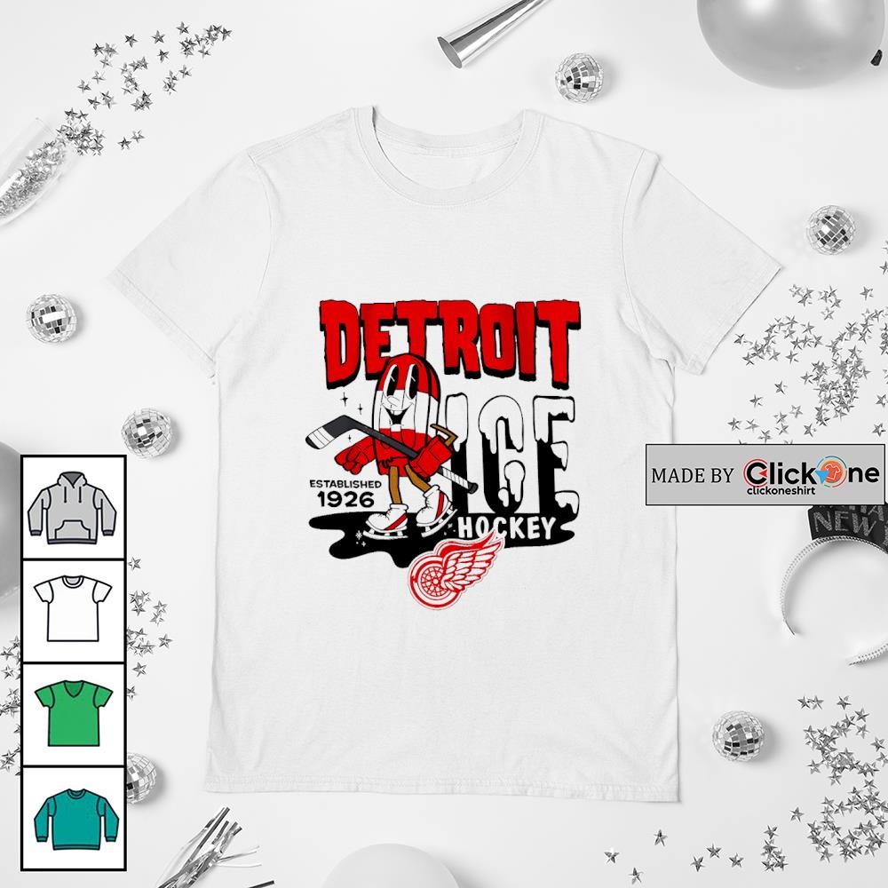 Detroit Red Wings Ice Hockey Established 1926 Popsicle Shirt