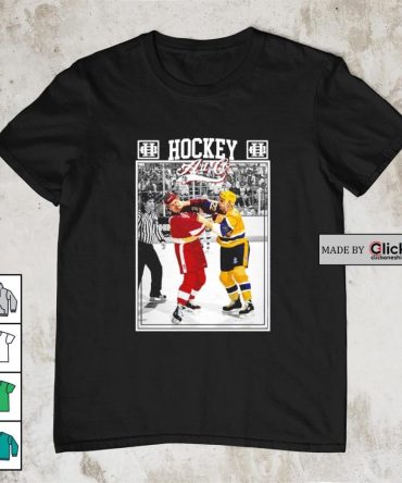 Detroit Red Wings Vs Los Angeles Kings Robert Alan Probert 1988 Punch Shirt