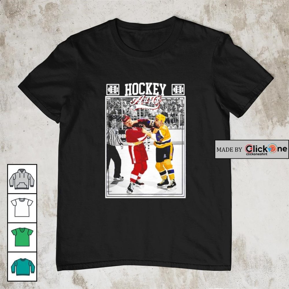 Detroit Red Wings Vs Los Angeles Kings Robert Alan Probert 1988 Punch Shirt