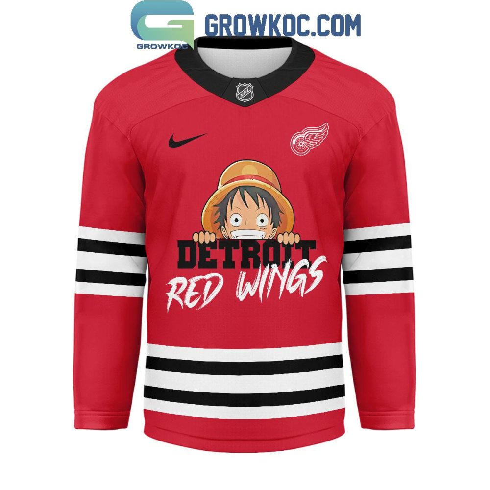 Detroit Red Wings X One Piece Hockey Jersey - Image 2