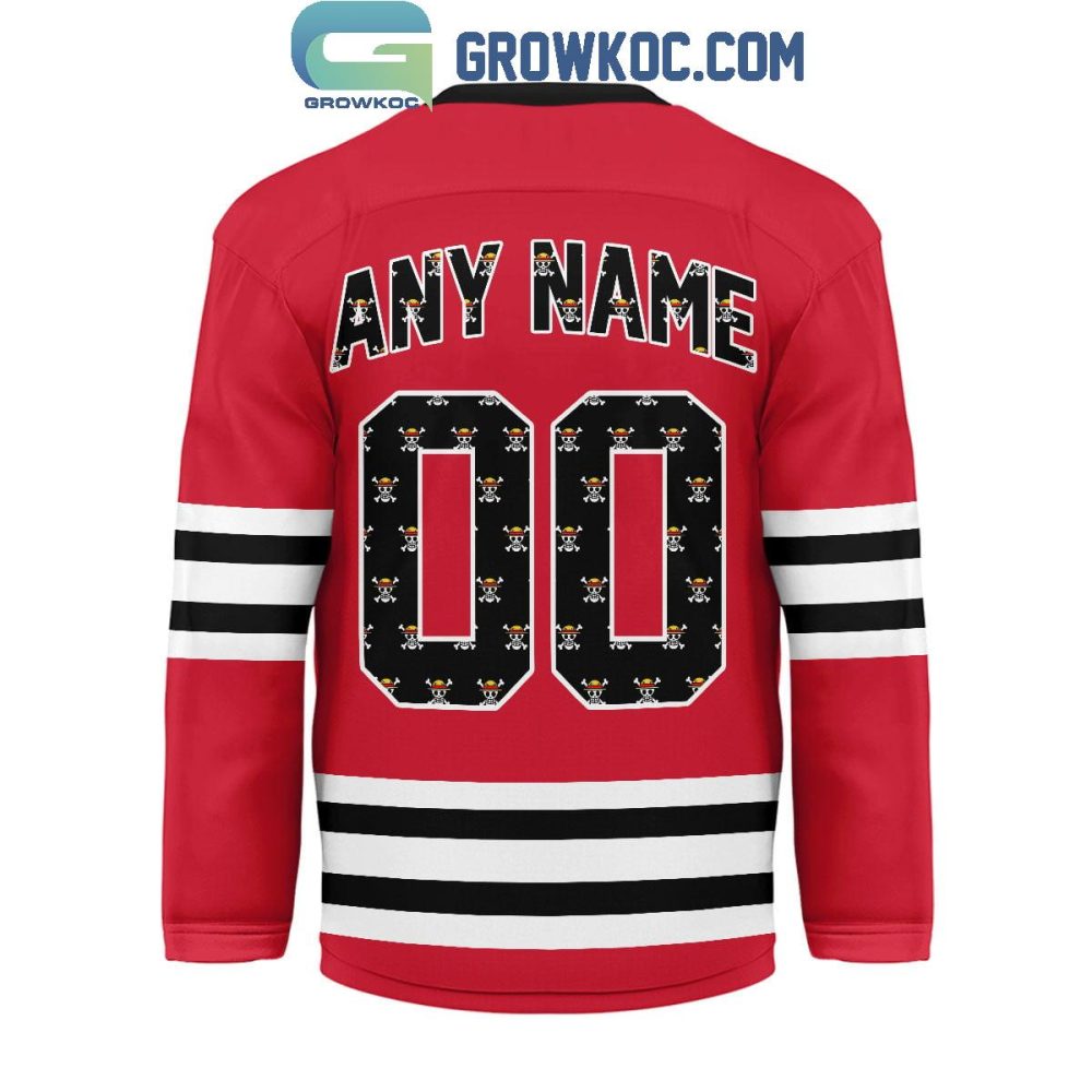 Detroit Red Wings X One Piece Hockey Jersey - Image 3
