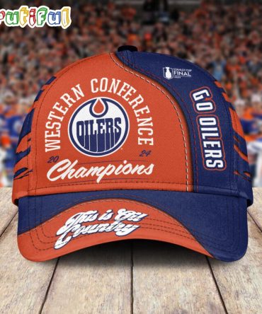 Edmonton Oilers 2024 Western Conference Finals Stanley Cup Flayoff Cap