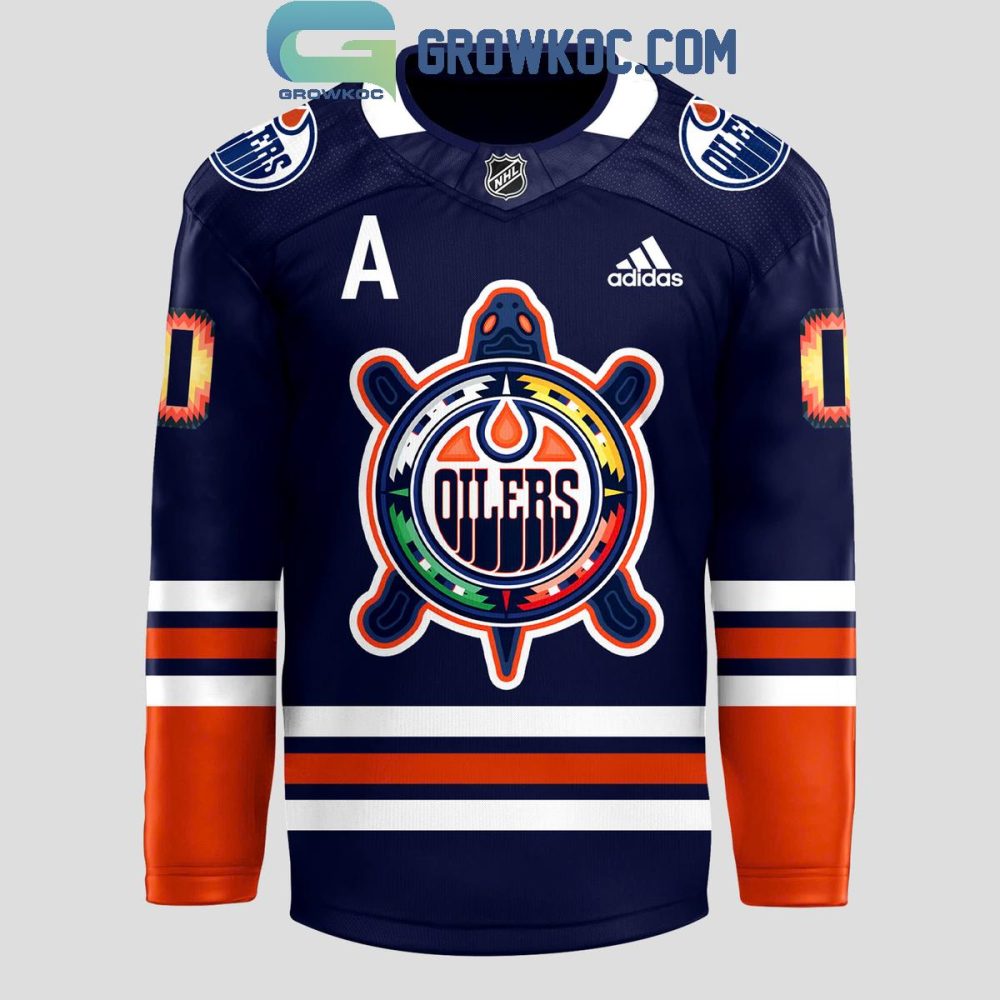 Edmonton Oilers Celebrates Indigenous Celebration 2024 Personalized Hockey Jersey - Image 2