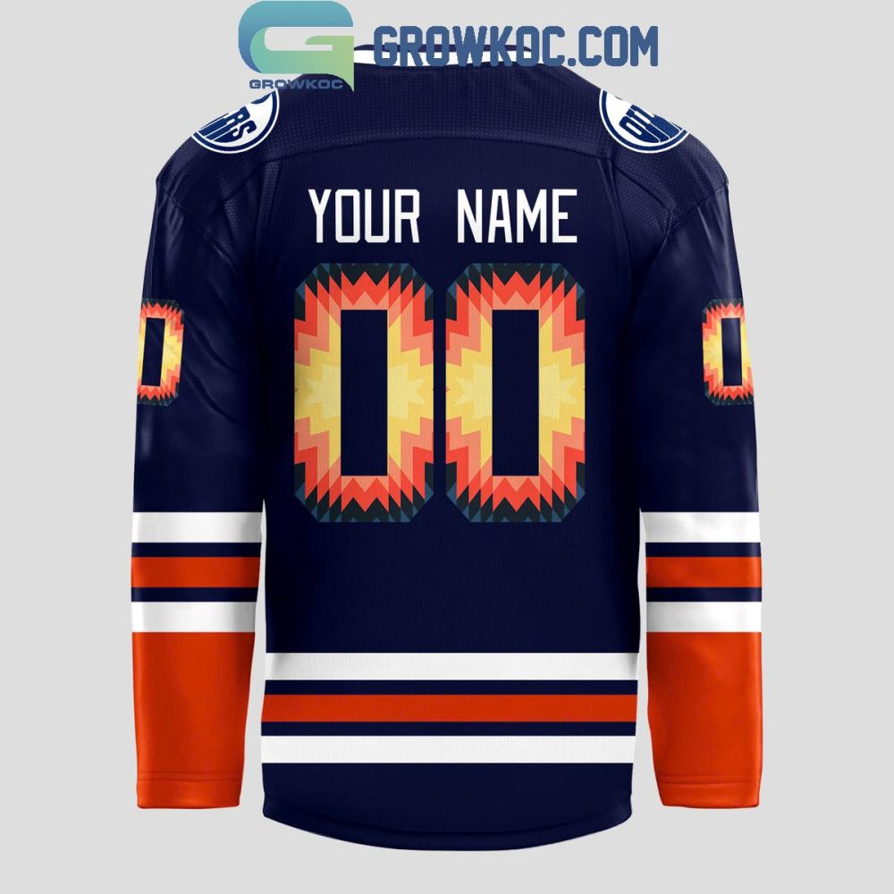 Edmonton Oilers Celebrates Indigenous Celebration 2024 Personalized Hockey Jersey - Image 3
