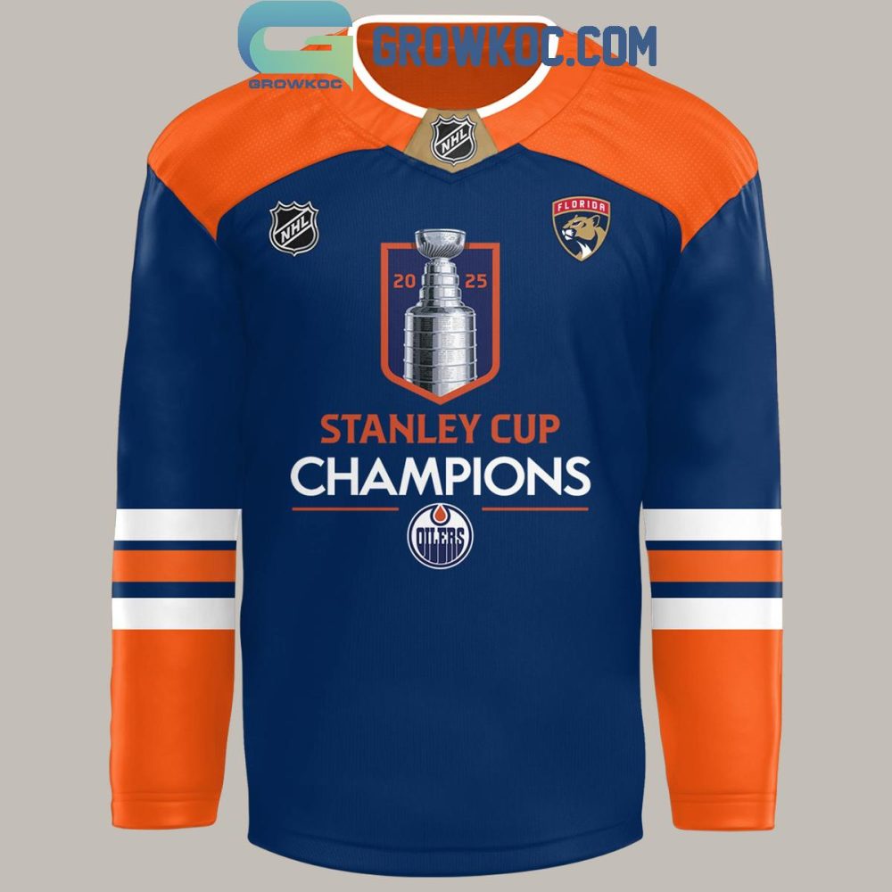 Edmonton Oilers Stanley Cup Champions 2025 Hockey Jersey - Image 2