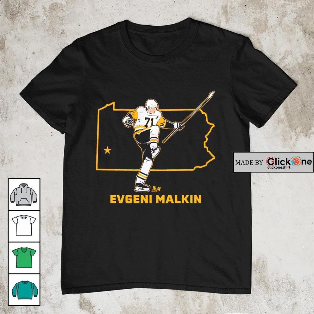 Evgeni Malkin 71 Pittsburgh Penguins State Star Shirt