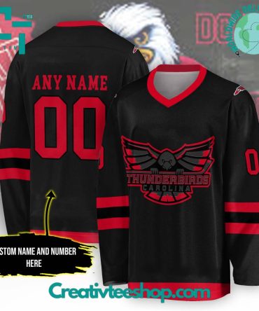 Fphl Carolina Thunderbirds 2024 Black Hockey Jersey
