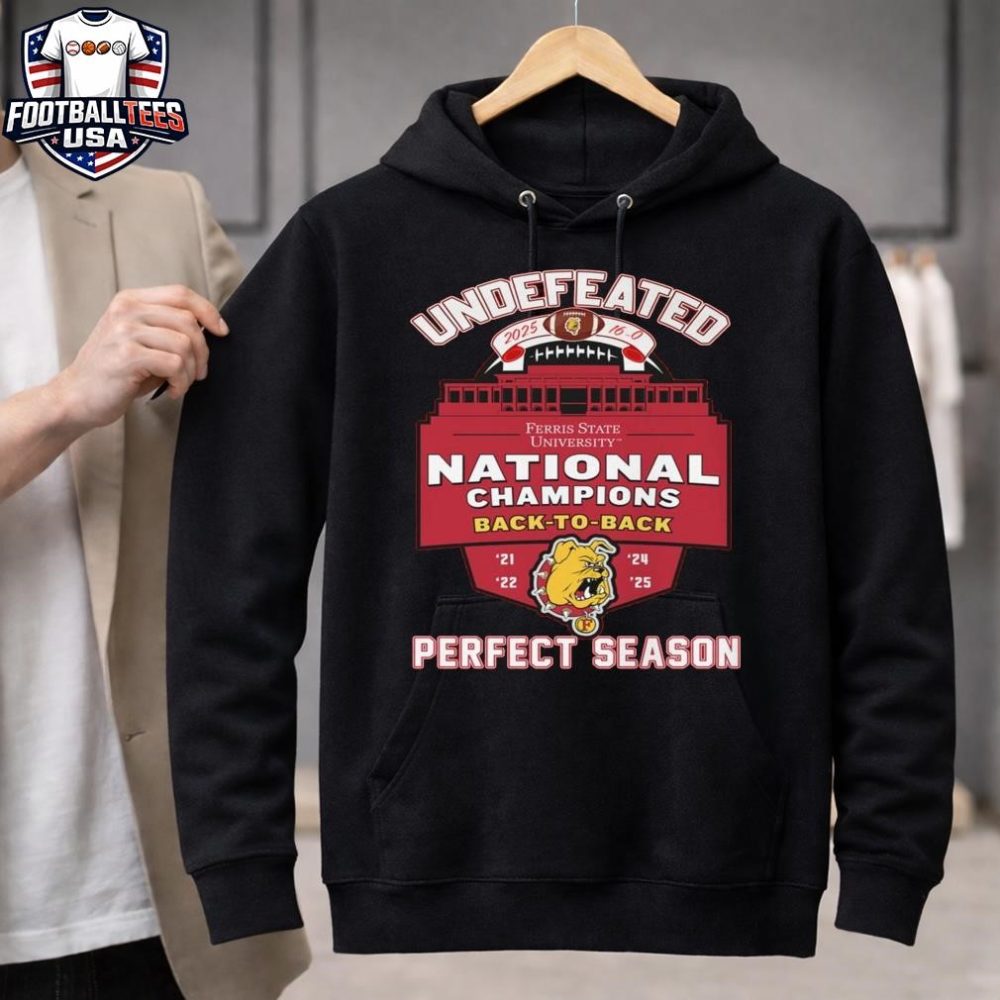Ferris State Bulldogs National Champions 2025 Back-To-Back Perfect Unisex Shirt - Image 3