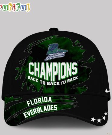 Florida Everblades 2024 Kelly Cup Back To Back Champions Cap