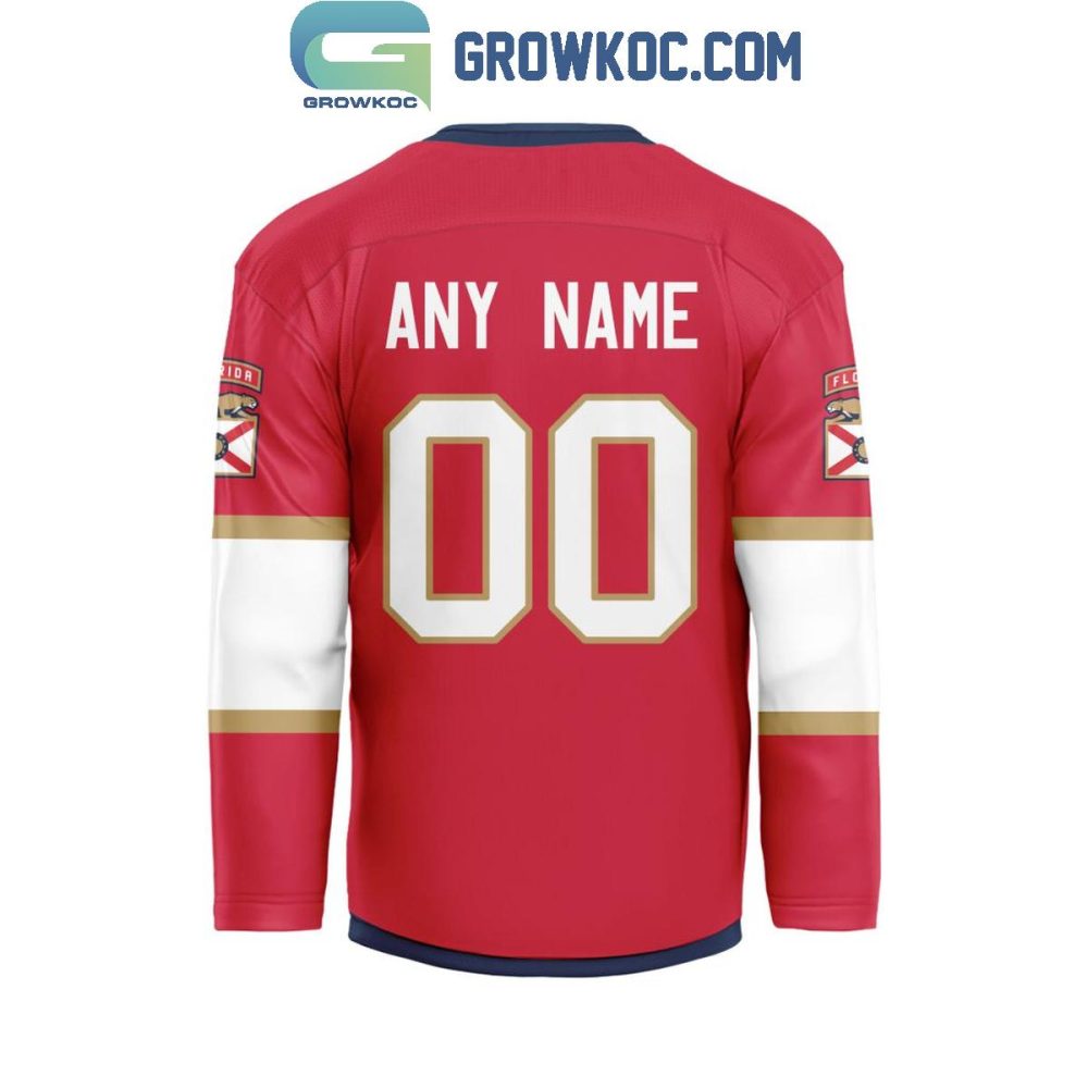Florida Panthers Be The Fighter 2024 Home Personalized Hockey Jersey - Image 2