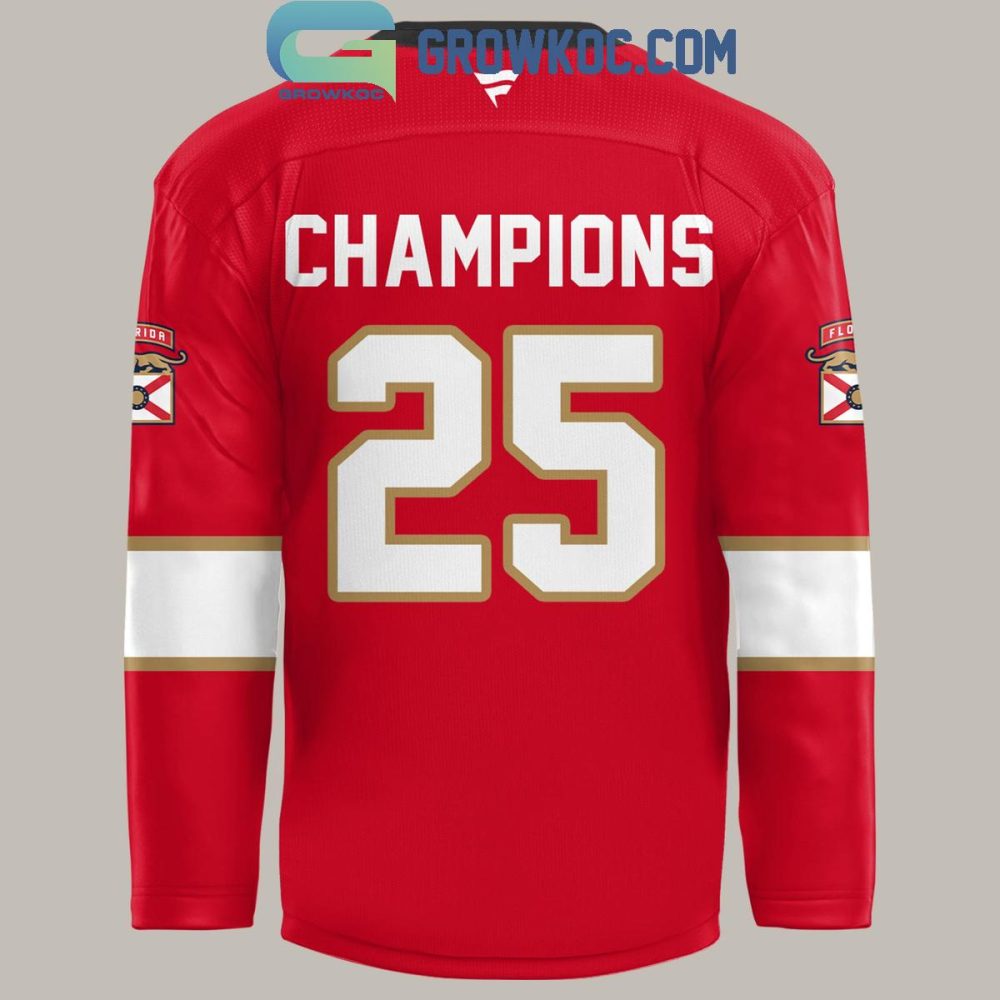 Florida Panthers Champion Nhl Stanley Cup Hockey Jersey - Image 3