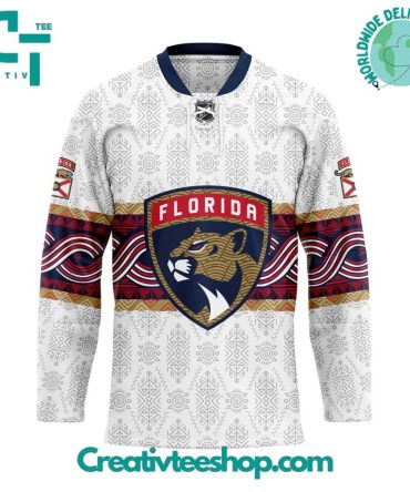 Florida Panthers Personalized Native Design Hockey Jersey