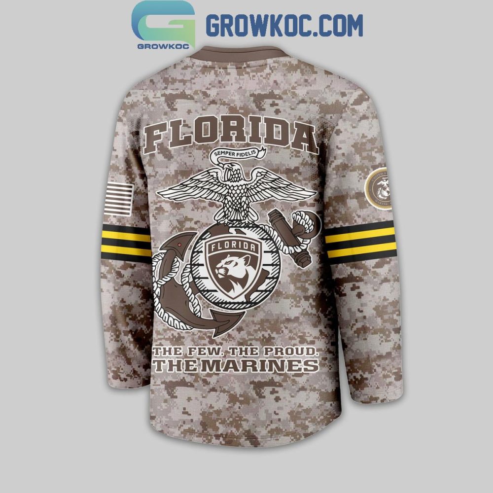 Florida Panthers Us Marine Corps Hockey Jersey - Image 3