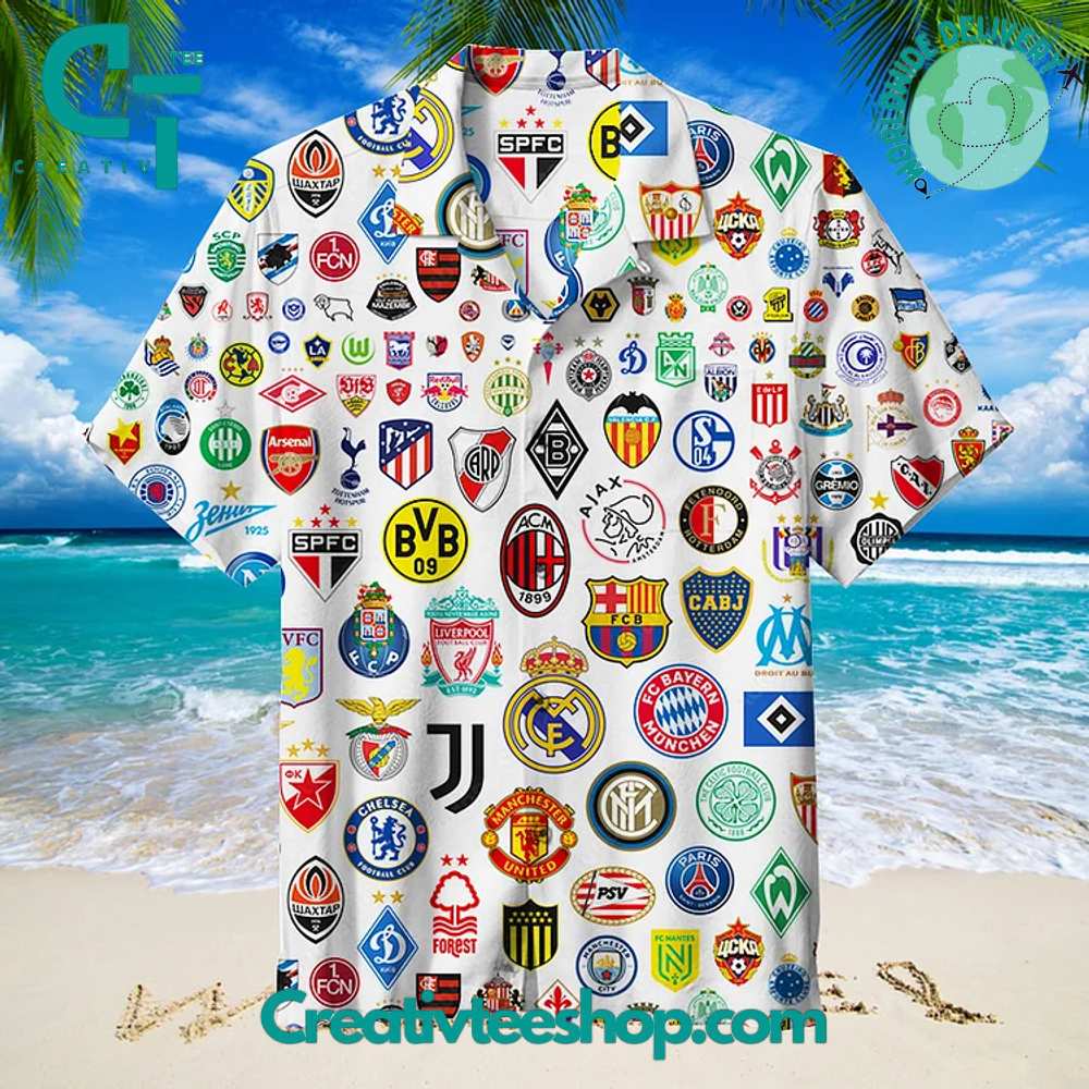Football Soccer Club Hawaiian Shirt