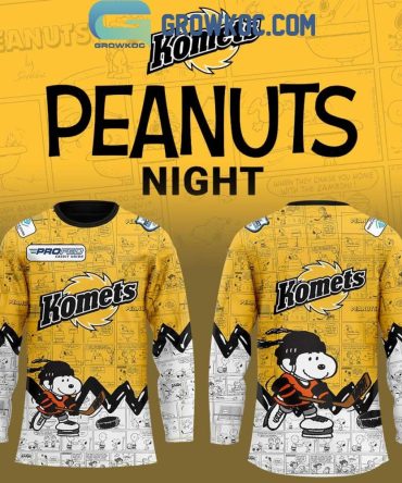 Fort Wayne Komets 75Th Anniversary Of Peanuts Hockey Jersey