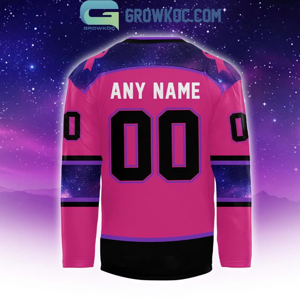 Fort Wayne Spacemen Breast Cancer Personalized Hockey Jersey - Image 3
