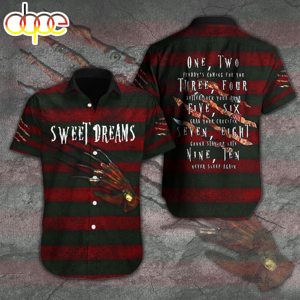 Freddy Krueger Short Sleeve Dress Shirt Hawaiian