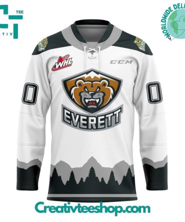 Whl Everett Silvertips Away Hockey Jersey