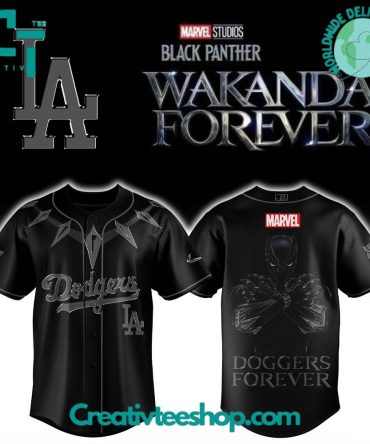 Los Angeles Dodgers X Black Panther "Wakanda Forever" Special Baseball Jersey