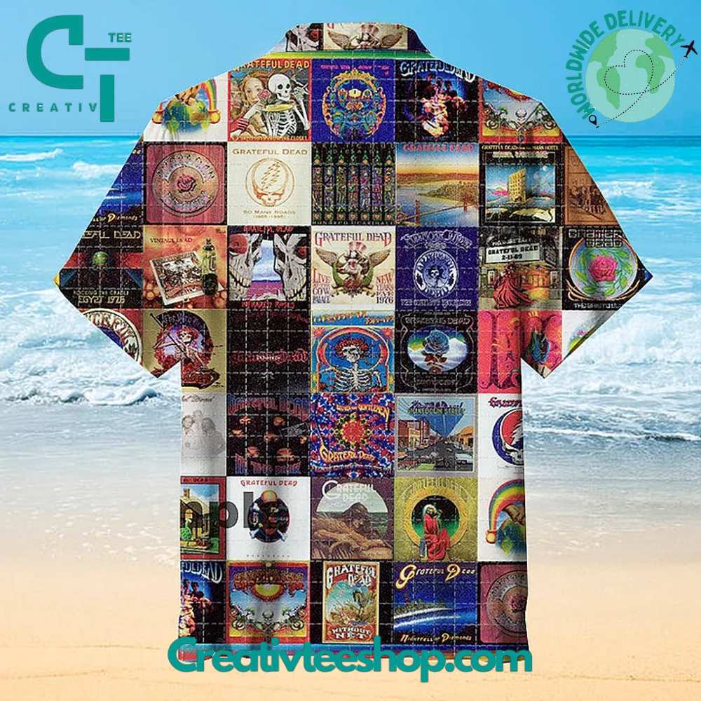 Grateful Dead Band Hawaiian Shirt - Image 2