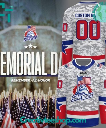 Orlando Solar Bears Happy Memorial Day 2025 Personalized Hockey Jersey