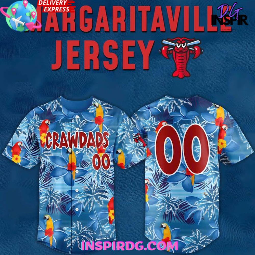Hickory Crawdads Margaritaville Night 2025 Hawaiian Shirt