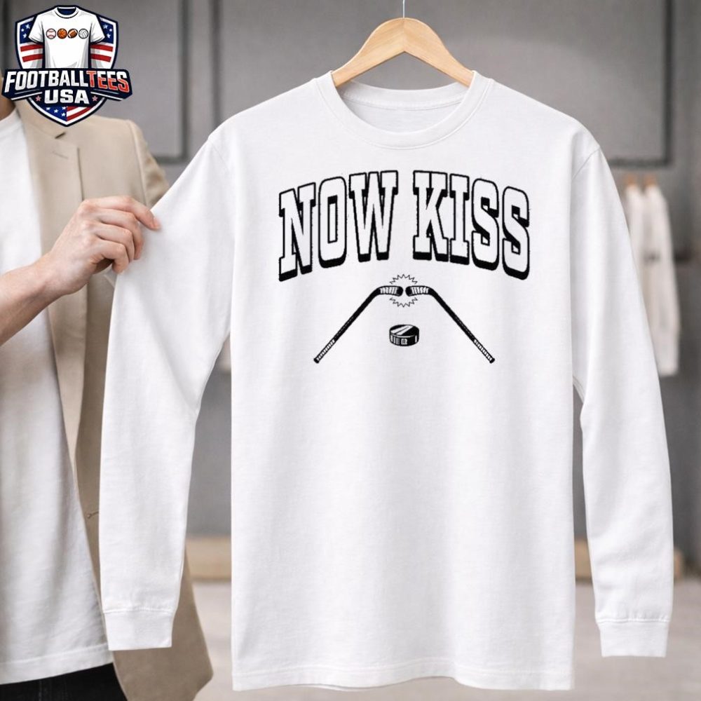 Hockey Now Kiss Unisex Shirt - Image 3