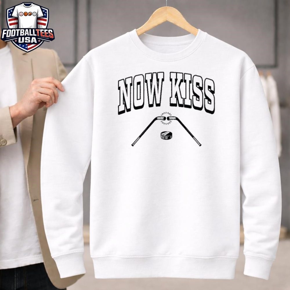 Hockey Now Kiss Unisex Shirt - Image 4