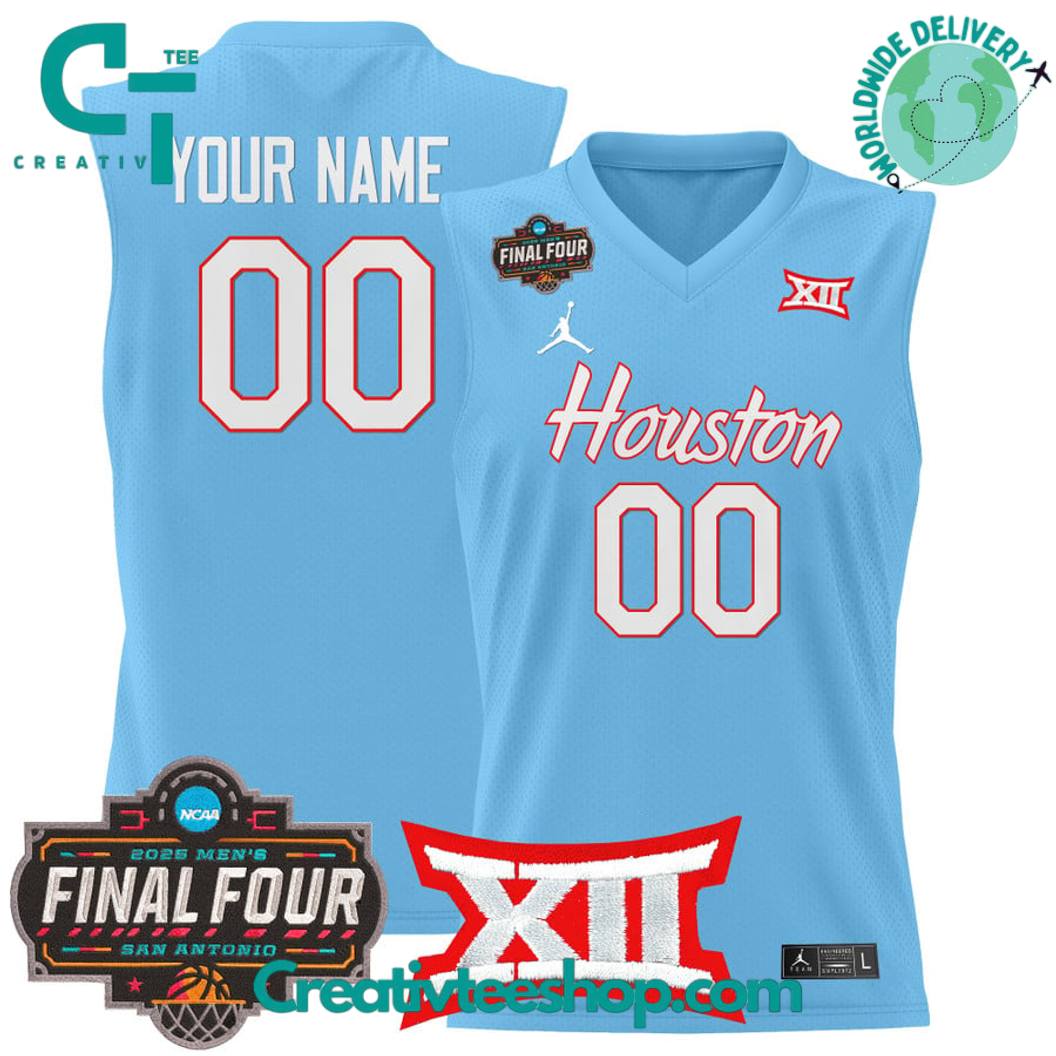 Houston Cougars 2025 Final Four Personalized Basketball Jersey - Image 2