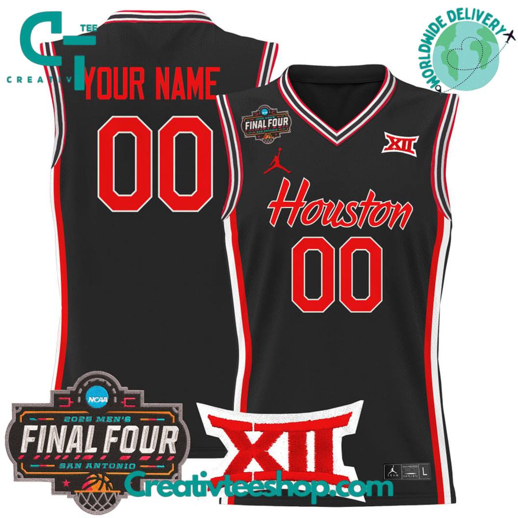 Houston Cougars 2025 Final Four Personalized Basketball Jersey - Image 3