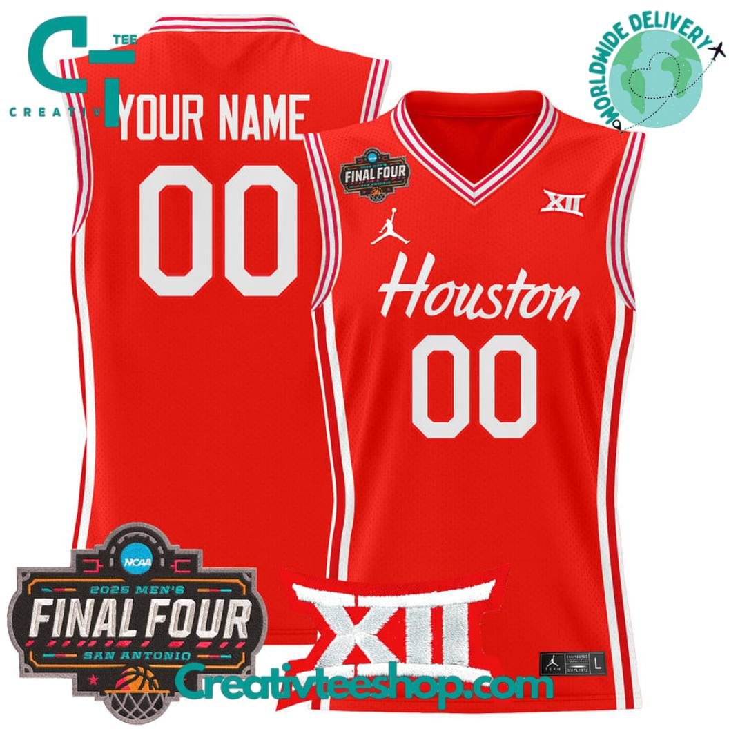 Houston Cougars 2025 Final Four Personalized Basketball Jersey - Image 4