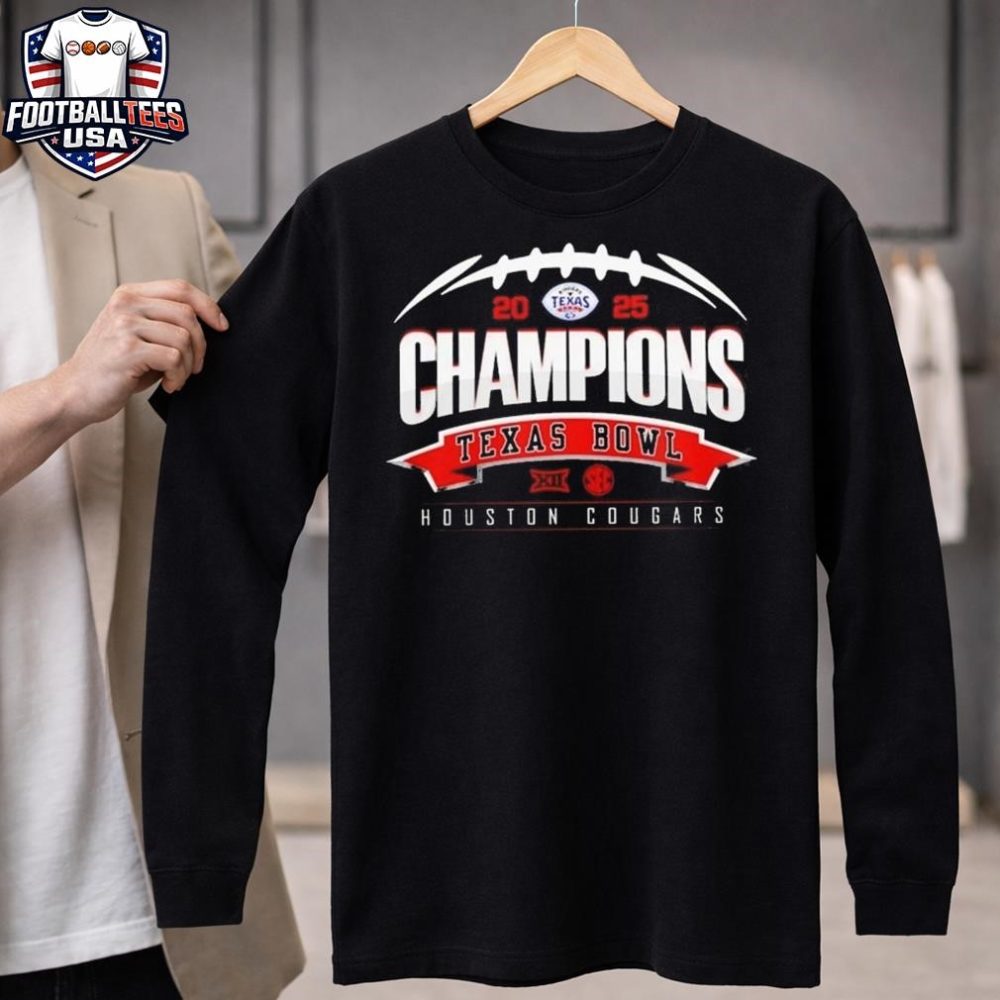 Houston Cougars 2025 Texas Bowl Champions Cfp Unisex Shirt - Image 4