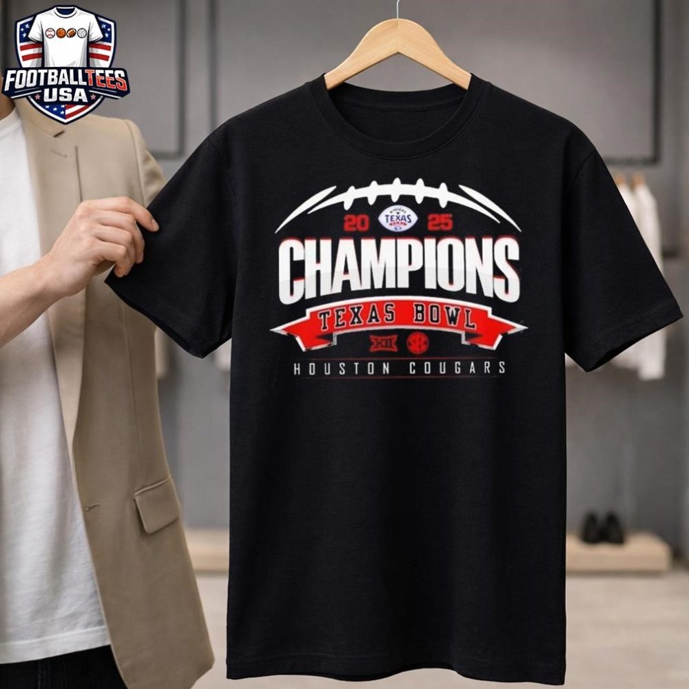 Houston Cougars 2025 Texas Bowl Champions Cfp Unisex Shirt
