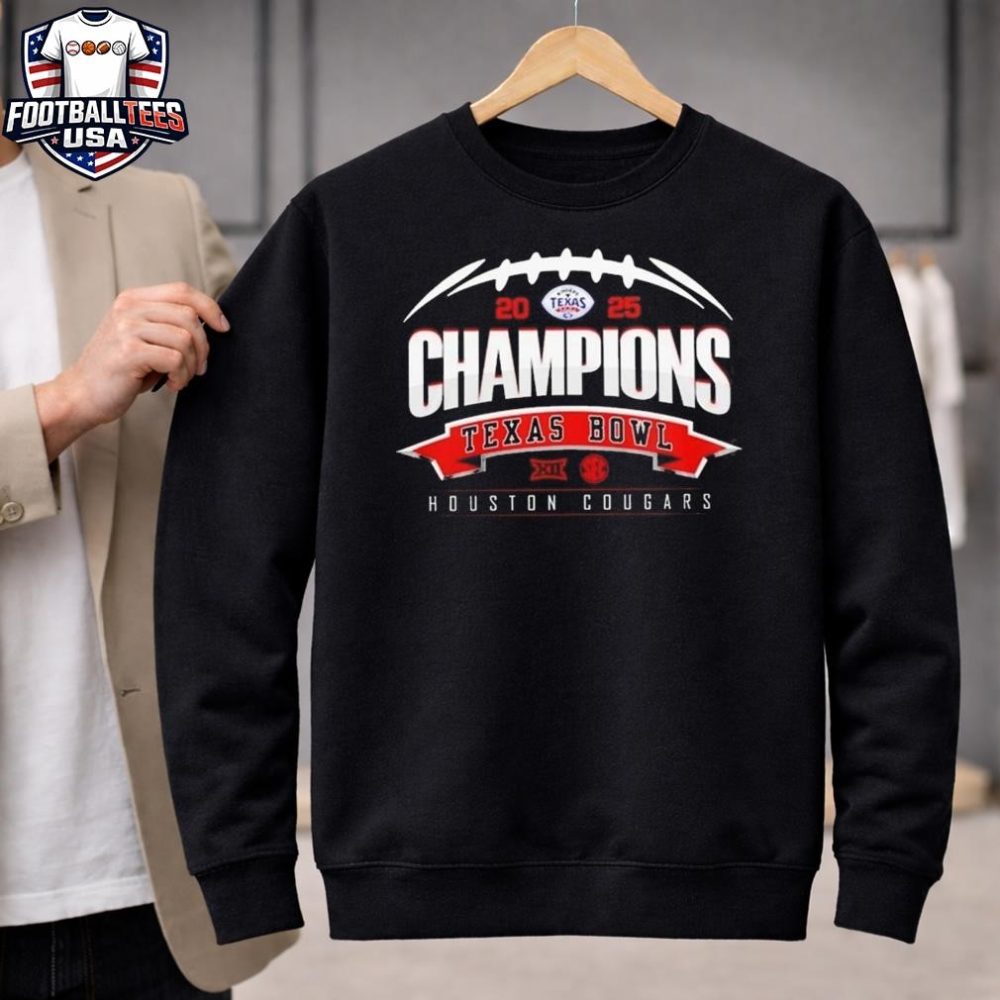 Houston Cougars 2025 Texas Bowl Champions Cfp Unisex Shirt - Image 2