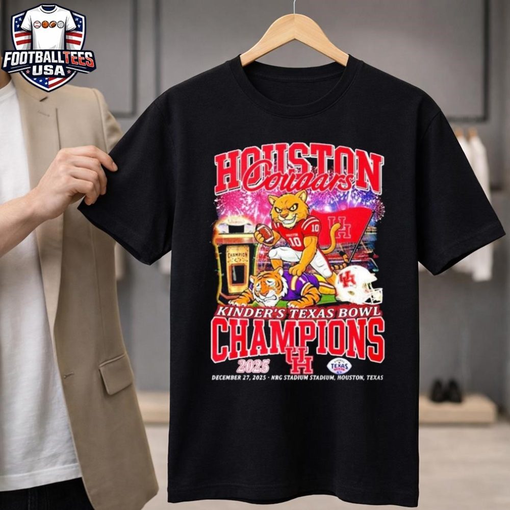 Houston Cougars Beat Lsu 2025 Kinder'S Texas Bowl Champions Mascot Unisex Shirt