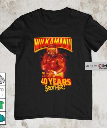 Hulk Hogan Hulkamania 40 Years Brothers Est 1984 Shirt