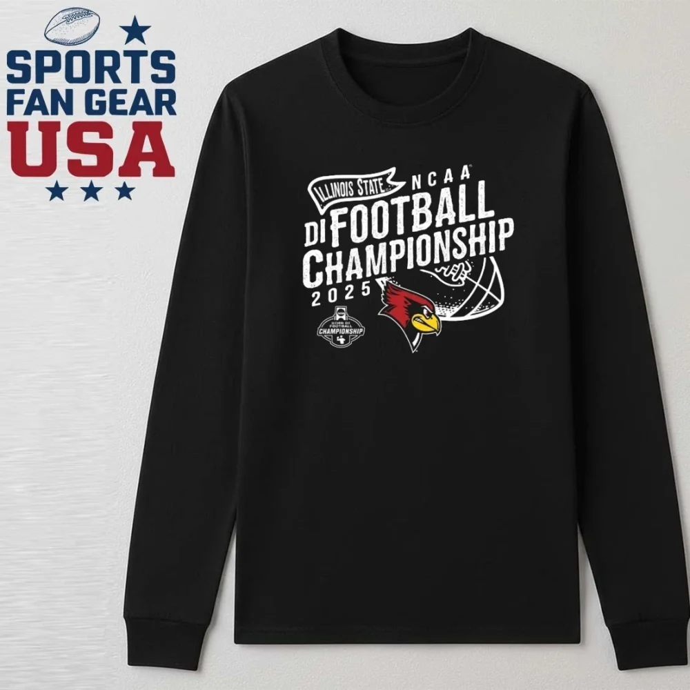 Illinois State University Redbirds Football 2025 Fcs National Championship Game Bound Shirt - Image 3