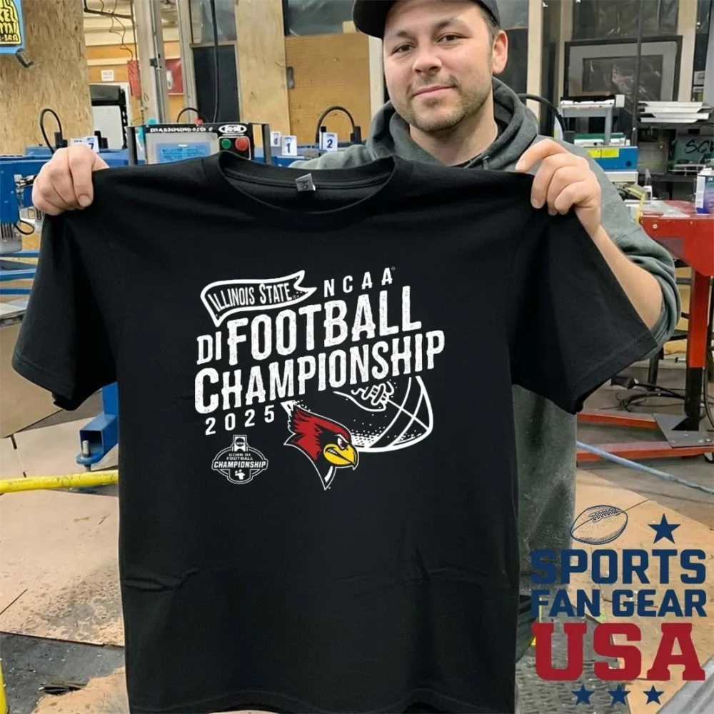 Illinois State University Redbirds Football 2025 Fcs National Championship Game Bound Shirt
