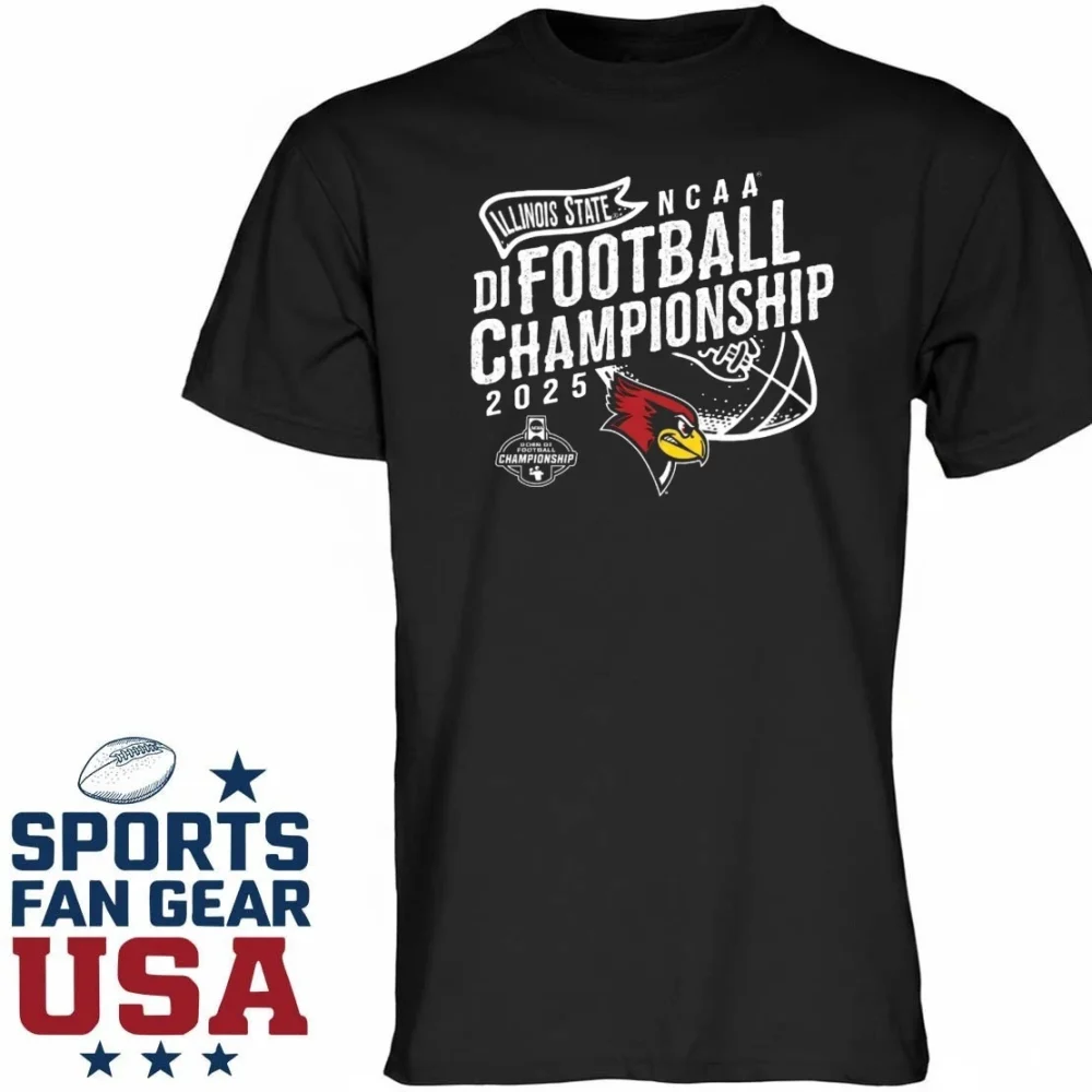 Illinois State University Redbirds Football 2025 Fcs National Championship Game Bound Shirt - Image 4
