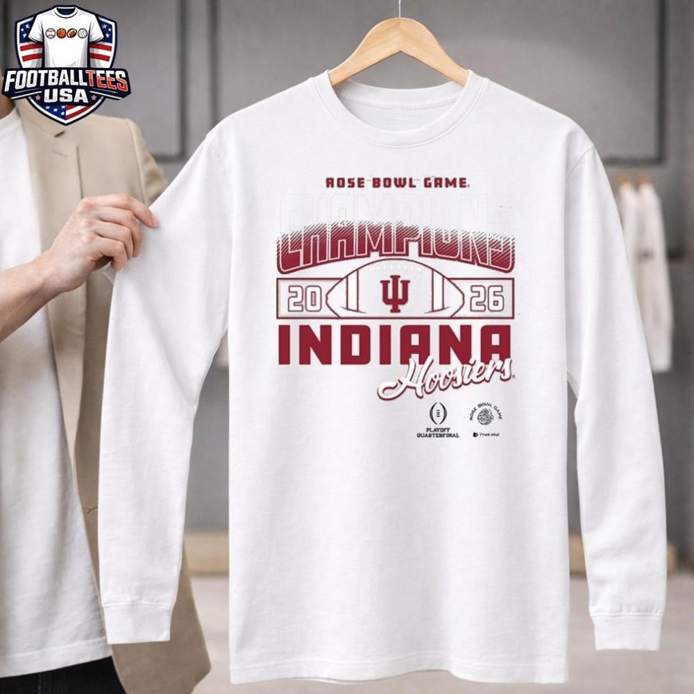 Indiana Hoosiers 2026 Rose Bowl Game Champions Logo Unisex Unisex Shirt - Image 3